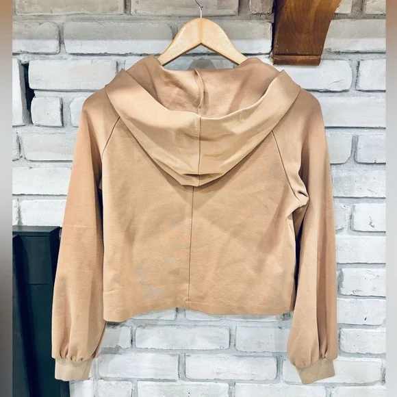 LPA Revolve Camel Tan Cropped Hoodie Sweatshirt XS - Picture 4 of 8